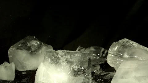 Hammering ice block Stock Footage 87294210
