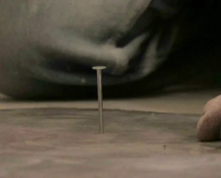 Hammering Nail Close-Up Stock Footage 283347