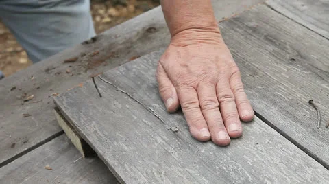 Hammering nail Stock Footage 24835380