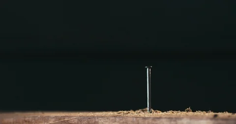 Hammering a nail 스톡 동영상 108569150
