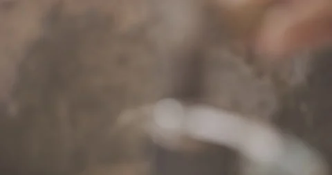 Hammering object with Hammer Stock Footage 141366202