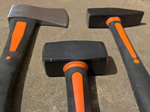 Hammers &amp; Axe Stock Photos