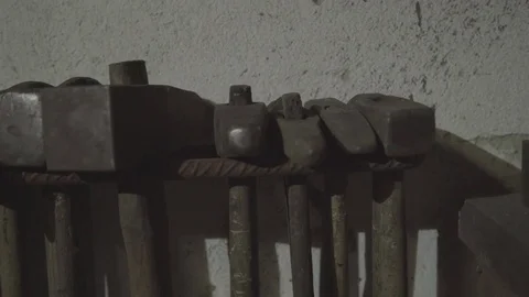Hammers of a blacksmith Video stock 74696645