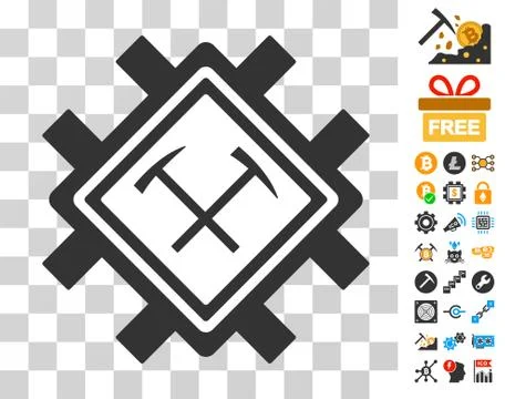 Hammers Mining Pool Icon with Bonus イラスト素材