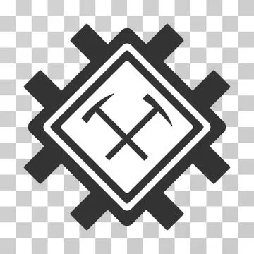 Hammers Mining Pool Vector Icon イラスト素材