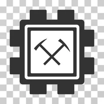 Hammers Mining Pool Vector Icon イラスト素材