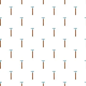 Hammers pattern creating a seamless construction background Illustrazione stock
