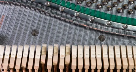 Hammers Running on Strings 4K Stock Footage 85498074