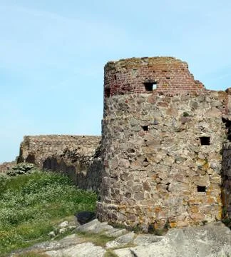 Hammershus ruins  스톡 사진