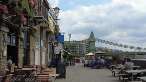 Hammersmith Bridge, London Vídeos de archivo 201647978