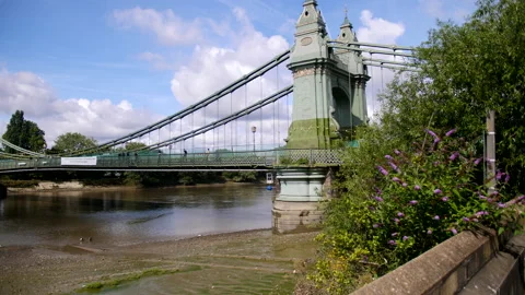Hammersmith Bridge - London Video stock 229323841