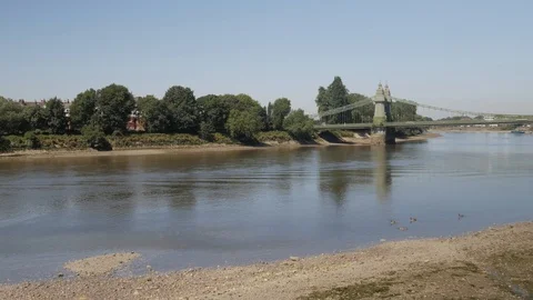 Hammersmith Bridge pan Video stock 91504724