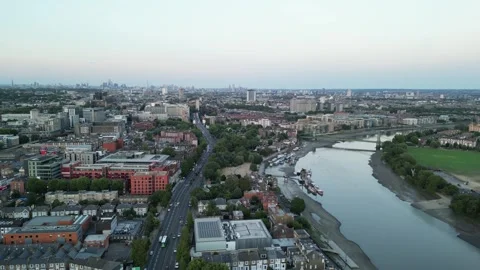 Hammersmith riverside, 27th July 2026, London Stock Footage 340587098