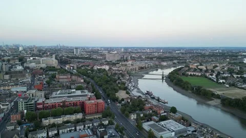 Hammersmith riverside, 27th July 2026, London Stock Footage 340587228