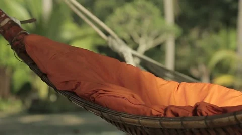 Hammock on the beach, close up Stock Footage 50960160