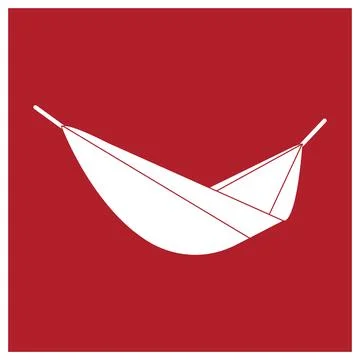 Hammock icon logo template. Illustration