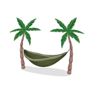 Hammock Illustration Illustrazione stock