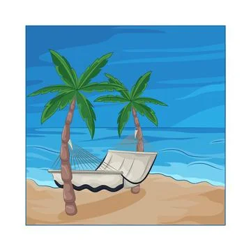Hammock Illustration Stock Illustration