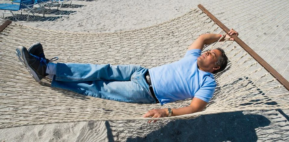Hammock man Stock Photos