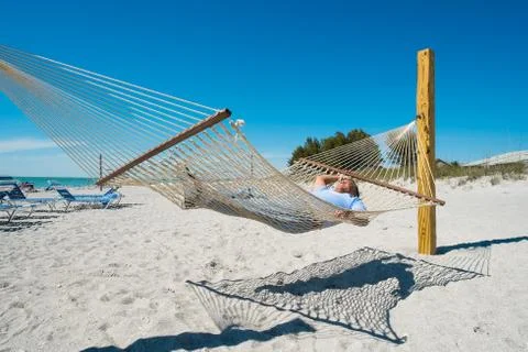 Hammock man Stock Photos