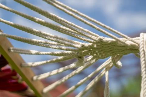 Hammock mounts on sky background Stock-Fotos