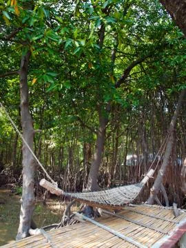 Hammock rattan Stock Photos