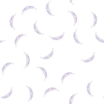 Hammock for resting glyph seamless pattern Illustrazione stock