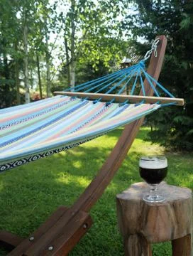 Hammock in the Shade Stock Photos
