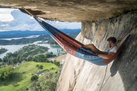 Hammock in the Sky Stock Photos