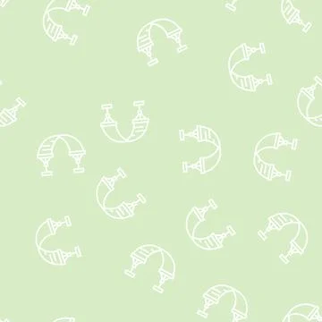 Hammock summer accessory for resting line seamless pattern 스톡 일러스트