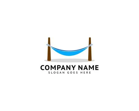 Hammock Vector Logo Template Illustration Design Stock Illustration