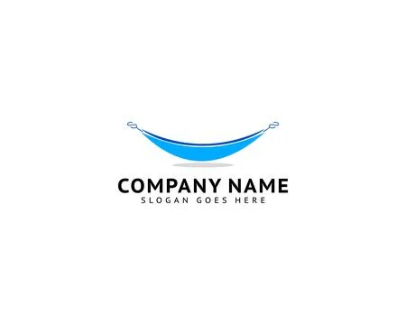 Hammock Vector Logo Template Illustration Design Stock Illustration