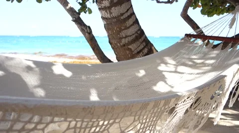 Hammock in the wind Stock Footage 45654102