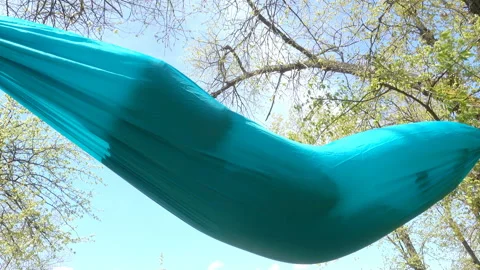 Hammock in the wind Stock Footage 153611763