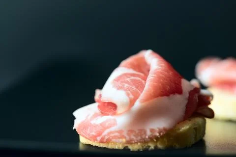 Hamon on bread Стоковые фото