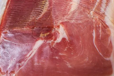 Hamon (jamon) sliced background Stock Photos