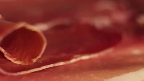 Hamon slice rolling Stock Footage 155410073