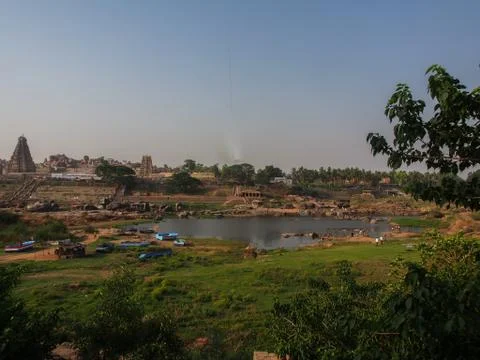 Hampi River Stock Photos