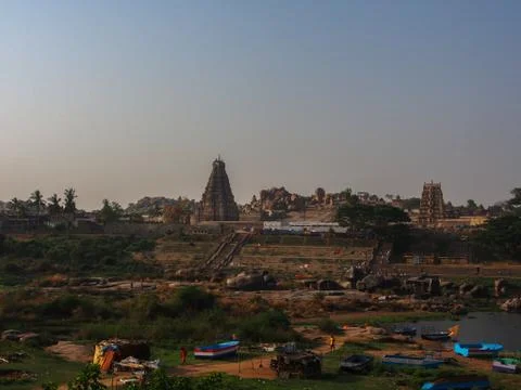 Hampi River Stock Photos
