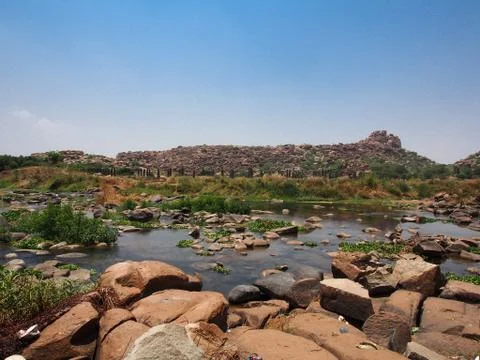 Hampi River Stock Photos
