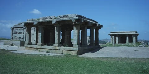 Hampi World Heritage Centre Stock Footage 93384120