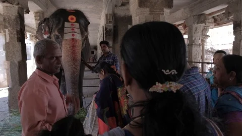 Hampi's ruins are spread over 4,100 hectares Stock Footage 106440945