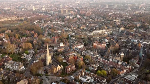 Hampstead is an affluent residential community Stock Footage 179006281