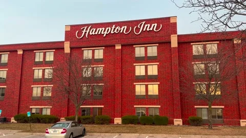 Hampton Inn - Exterior - Brick Stock Footage 232957656