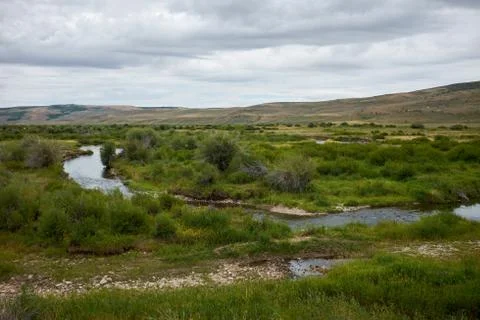 Hams Fork River in the Green River System Foto stock