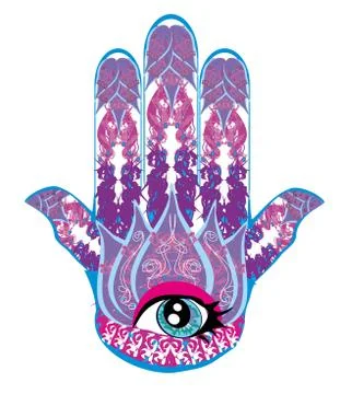 Hamsa hand Stock Illustration