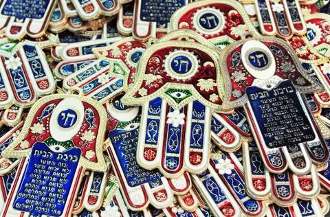 The hamsa hand Stock Photos