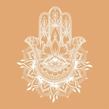 Hamsa meh 2 zz Illustrazione stock