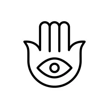 Hamsa Ramadan icon. Simple line vector elements of islam icons for ui and ux イラスト素材