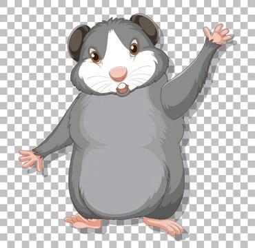 Hamster in cartoon style 스톡 일러스트